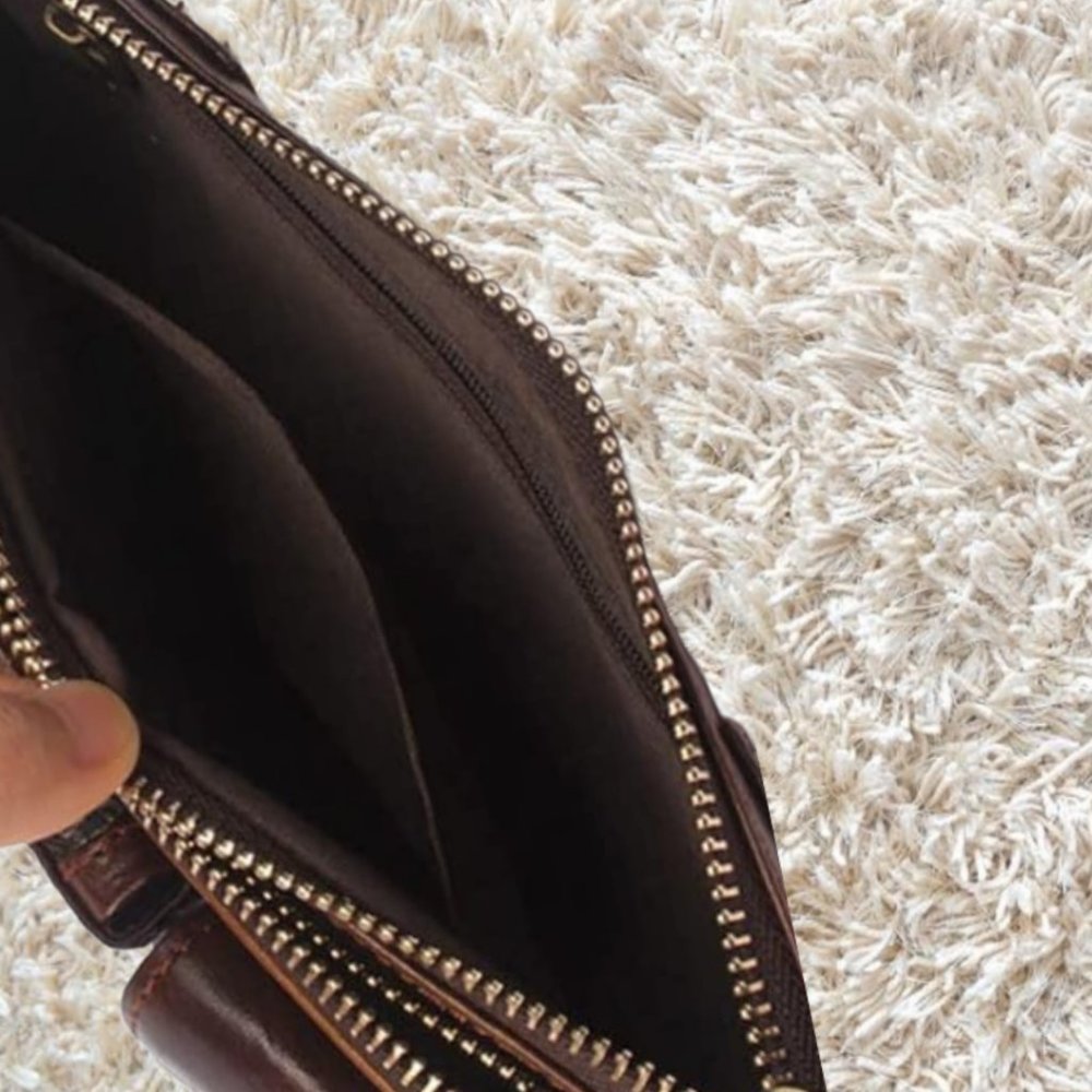 Fanny Pack Crossbody Bag Shoulder Leather Purse Travel Clutch Handbag Women Men - Picture 13 of 13